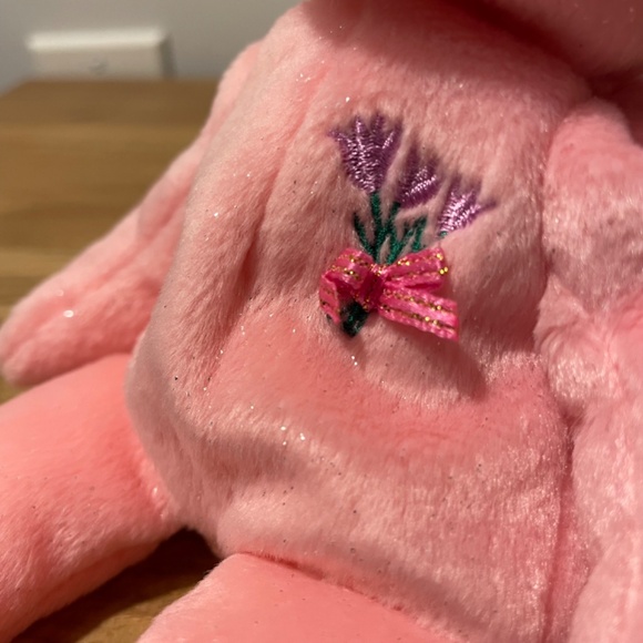 Ty Beanie Babies Mum Classic Bear Pink Flowers 2001 – New Tag Protector VINTAGE - Picture 6 of 9